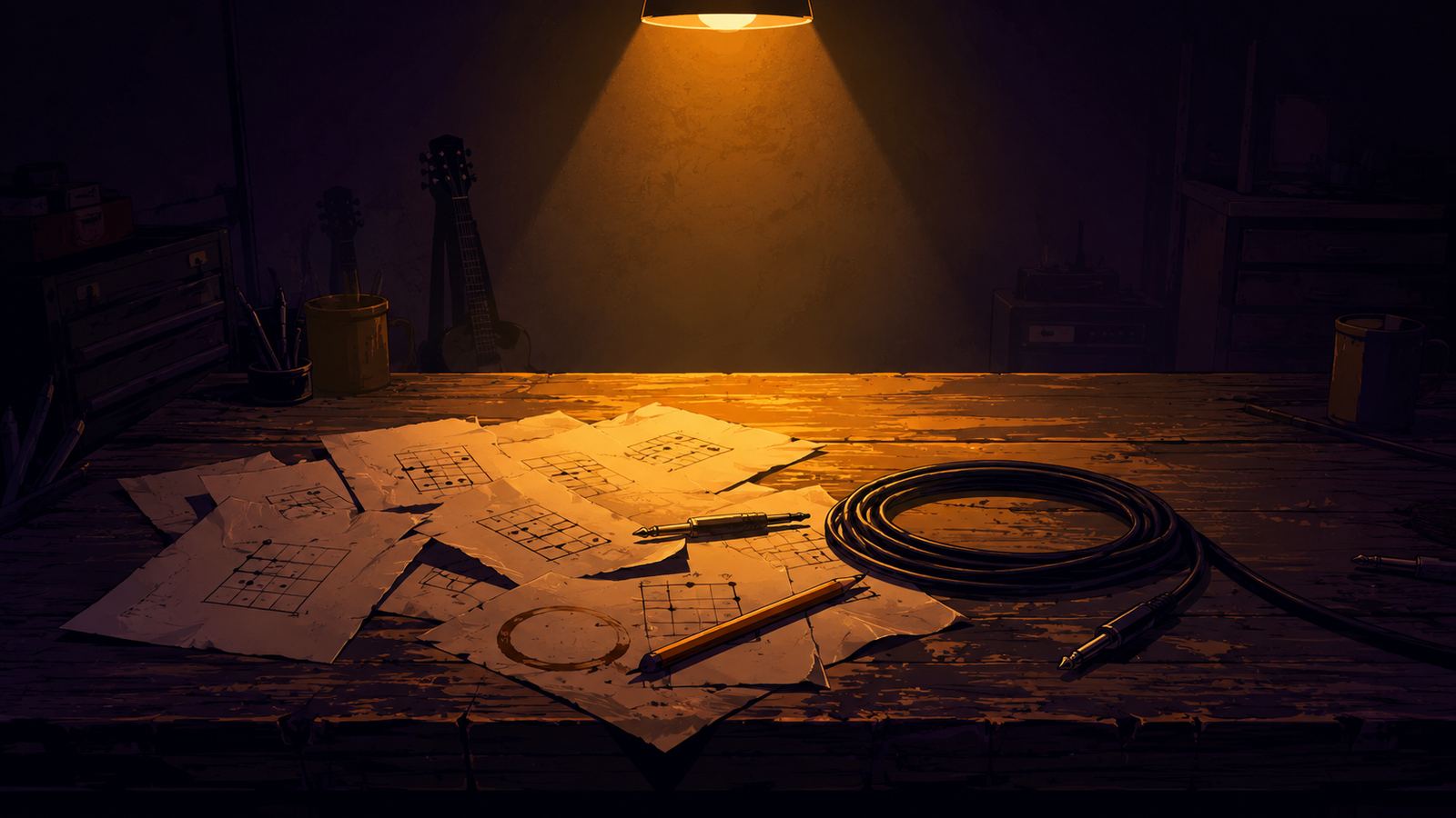The Toolbench — a workbench under warm light