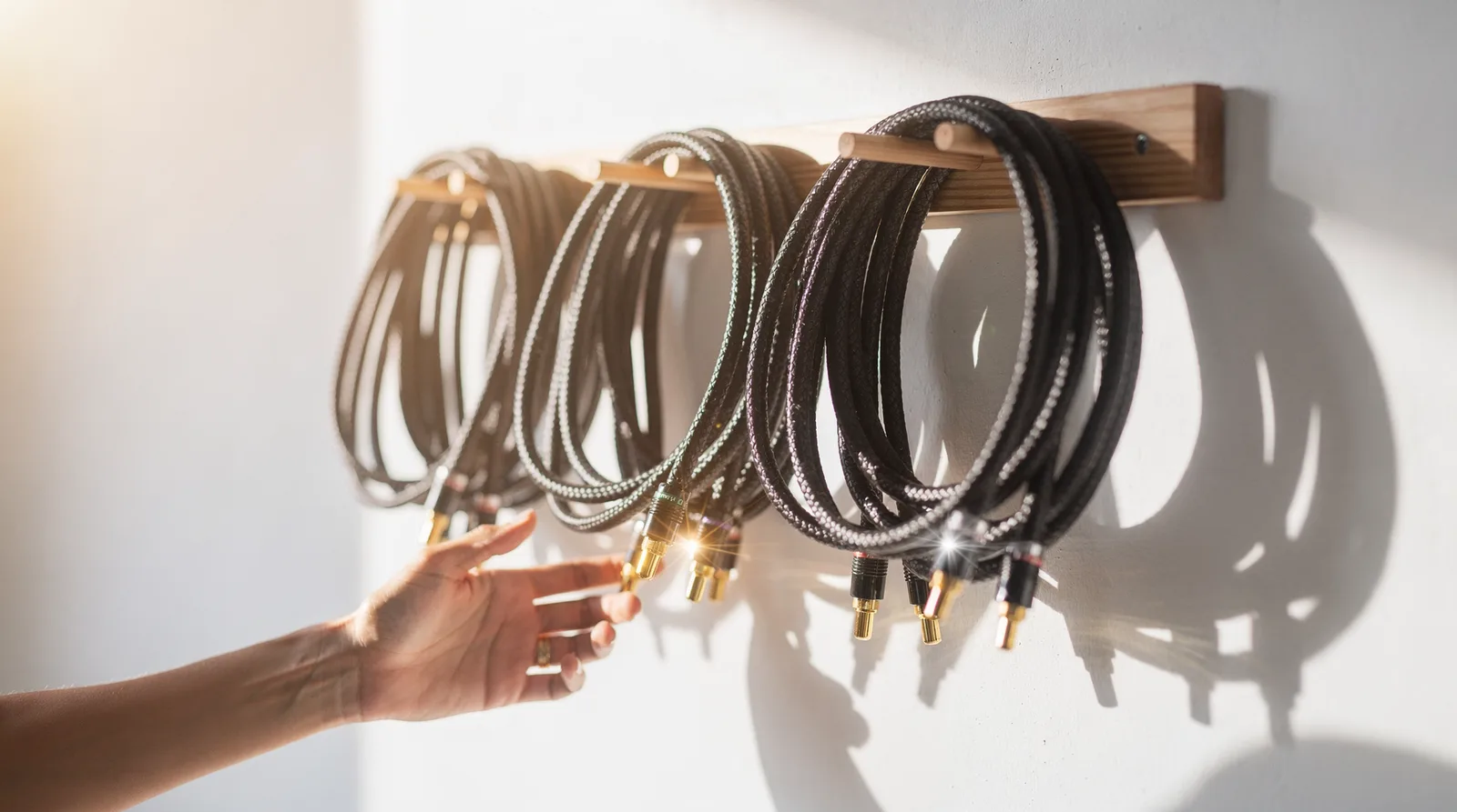 Gear for this guide, photographed in daylight — cables pro