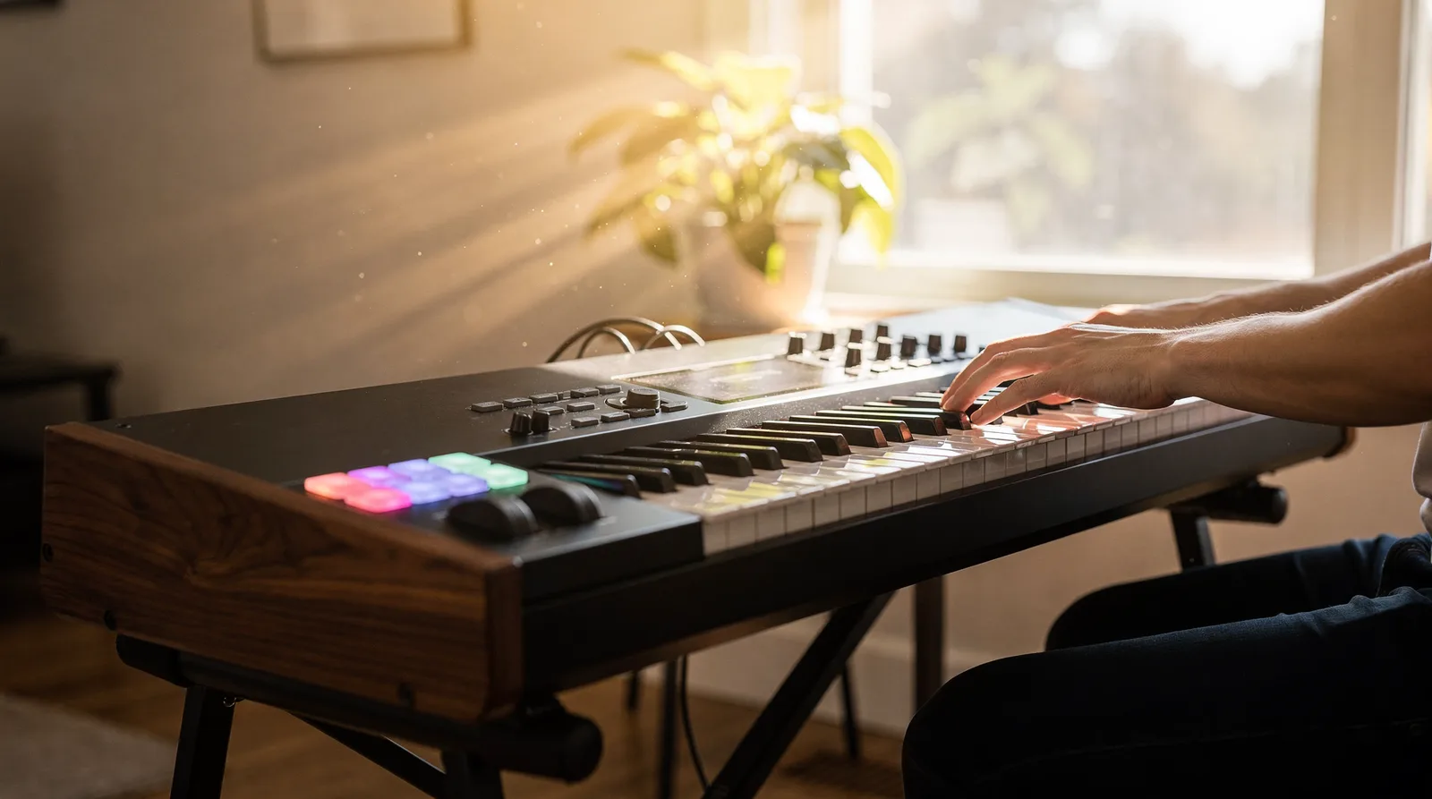 Gear for this guide, photographed in daylight — keyboard pro