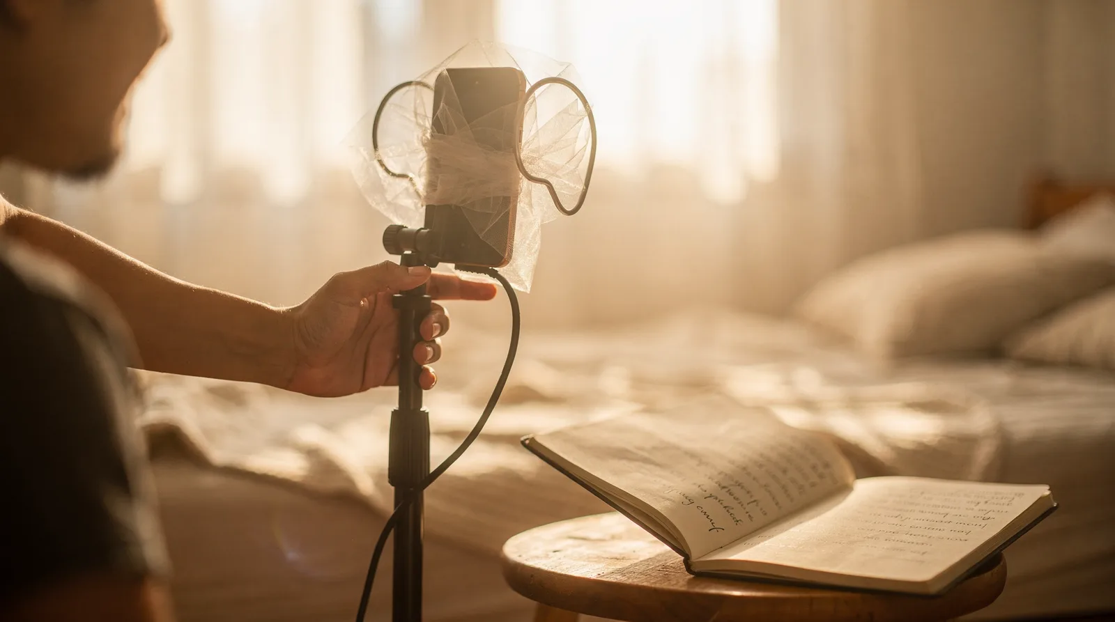 Gear for this guide, photographed in daylight — vocalmic zero